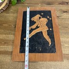 Scandinavian Tradition  julenisse tomte  Elf Like Santa Copper In Wood Wall Art