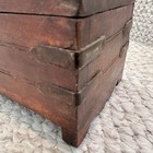 Vintage Wooden Small Storage Box Original Old Hand Crafted