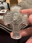 2025 1oz Jesus Cross -antiqued Silver Coin 5000 Francs Cfa Chad  500