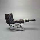 Peterson Cobble 53 Rusticated   Sandblasted Lovat W  Silver Briar Pipe  New