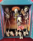 Vintage Day Of The Dead Retablo Altarpiece By Alcidez Quizpe  Artist Signed peru