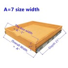 Cabinet Roll Out Tray Wood Pull Out Drawer  Kitchen Organizer Box  Pullout Tray 