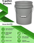 5 Gallon Bucket Pail With Screw On Lid - 3 Color- Food Grade Bpa Free    3 Pack 