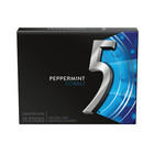 Full Box 10x Packs   5 Gum Peppermint Cobalt Sugar Free Gum   15 Sticks Per Pack