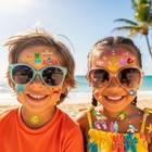 Summer Temporary Tattoos 60pcs For Kids Beach Pool Party Hawaii