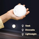 4pcs Led Motion Sensor Night Light Usb Rechargeable For Cabinet Closet Stair