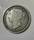 1858 Province Of Canada Victoria 20 Cent Piece Lower Grade Collector Coin