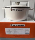 Signature Enameled Cast Iron Round Dutch Oven  5 5 Qt   In White   Le Creuset