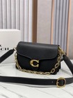 Caf52 Coach Black   Gold Tabby Chain Shoulder Bag Crossbody Outlet Products Nwt