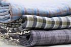 Sample 4  x4   - Lightweight And Medium-weight Checked Linen Fabric