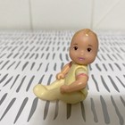 Fisher Price Loving Family Dollhouse Blonde Baby Girl Doll In Pink   Yellow