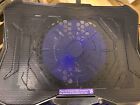 C5 Enhance Gaming Laptop Cooling Pad Stand W led Cooler Fan Blue
