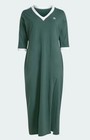 Adidas Originals Womens Adicolor Classics 3-stripes V-neck Maxi Dress 1x 