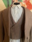 Vintage 3 Piece Suit  Light Brown Men   s  Western Costume Of Hollywood  41 R