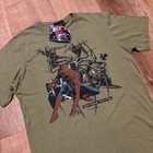 Vintage Spiderman 3 Shirt Y2k Movie Promo Nwt Mens Medium Marvel Superhero Green