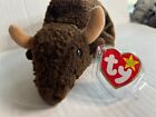 Very Rare Ty Beanie Baby  Roam The Buffalo Retired 1998 Tag Errors   Red Star 