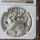1780 Peru 8 Reales Lima Silver Spanish Colonial 8r W  Chopmarks