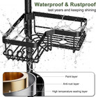 Corner Shower Caddy Tension Pole 4 Tier Rustproof Bathroom Organizer Shelves