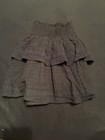 Chelsea   Violet Girls Black Tiered Pull-on Skirt Elastic Waist Cotton S