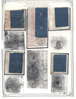 Uk Gb 1800-1900s Collection Of 13 Early Revenue Embossed   Printed