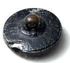 Small Antique Glass Button Lacy Purple silver Black Glass Small 1 2   854