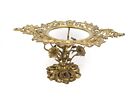 Rare Antique Ornate French Gilt Bronze Chafing Dish Holder Floral Figural