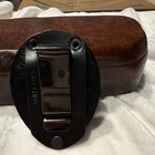 Grizzly Private Security Guard Badge Emblem W  Black Leather Holder Clip Back