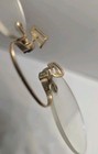 Antique C1900 Pince Nez Eyeglasses Rimless Hairpin Chain Pat App d For
