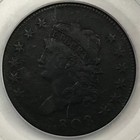 1808 Classic Head Large Cent Pcgs F-12 - Gen 3 1 Old Green Holder  ogh 