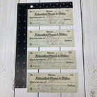 1800 s Check Lot Of 4 Sequential Chicago Felsenthal Gross Miller Bank Checks
