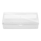 15 Clear Plastic Storage Container Boxes Hinged Lid Art Jewelry Making Organizer