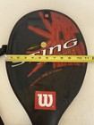 Wilson Sting Graphite Tennis Racket Cover Case Only Soft Shock Black Red Zip Up