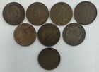 8-coin Lot Canadian Large Cent Bronze 1c Canada Eight Coin Assorted 1859-1917