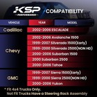 Ksp 0-6  Adjustable Heavy Duty Tie Rods For 1999-2007 Chevy Gmc Silverado Sierra