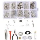 Jewelry Making Kit Beading Repair Tools Craft Supplies Bead Diy Silver Usa