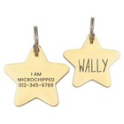 Custom Engraved Personalized Pet Tag Id Dog Cat Name Tags Double Side Star