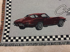 Iconic Chevrolet Chevy Corvette Sting Ray Tapestry Afghan Throw Blanket 74 x54 
