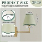 3 Pack Chandelier Lamp Shades Mini Scalloped Bell Shade With Petal Edges 2 9    