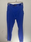 Savage X Fenty Women s Blue Pull-on Gym Leggings Size  M Stretch Elastic Waist