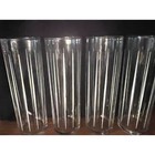 Vintage Mid Century Skinny Highball Glasses White Black Pinstripes Set Of 4