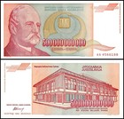 Yugoslavia 500 Milijardi  billion  Dinara  1993  P-137  Used X 10 Pcs