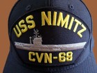Uss Nimitz Cvn - 68 U s Navy Ship Hat U s Military Official Ball Cap U s a  Made
