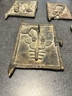 African Tribal Bronze Plaque  Akan Lost Wax Brass