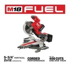 Milwaukee 2734-20 M18 Fuel 10  Dual Bevel Sliding Compound Miter Saw  tool-only 