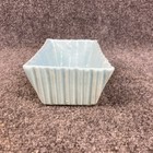 Vintage Cookson Light Blue Rectangle Ribbed Pottery Planter Dish No  926 Usa