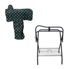 Aj Tack Freestanding Portable Horse Saddle Rack With Black And Turquoise West   