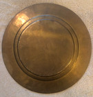 Vtg Indian Tanjore Art Plate Tri Metal - The Hindu Goddess Shashti   Attendants