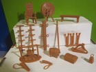 Marx Recast Robin Hood Playset 6 Figures Accessory  Plastic Toy Knights Soldiers