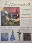 Singer Seeing Centers Simple Sewing Fashion Stitches Vintage Print Ad 1952