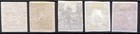 Ukraine  independant  1918 First Set Imperforate On Thin Paper Sg 1 To Sg 5 Mint